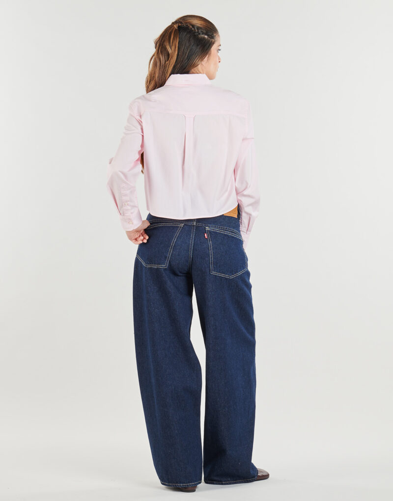 Chemise Tommy Jeans TJW CRP RLX SHIRT Rose Chemises Femme - 4