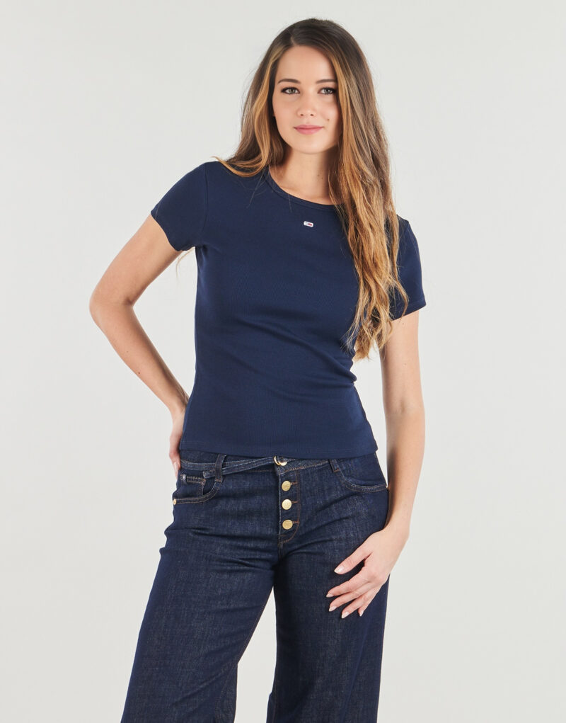 T-shirt Tommy Jeans TJW SLIM ESSENTIAL RIB SS Marine T-shirt maniche corte Donna - 2