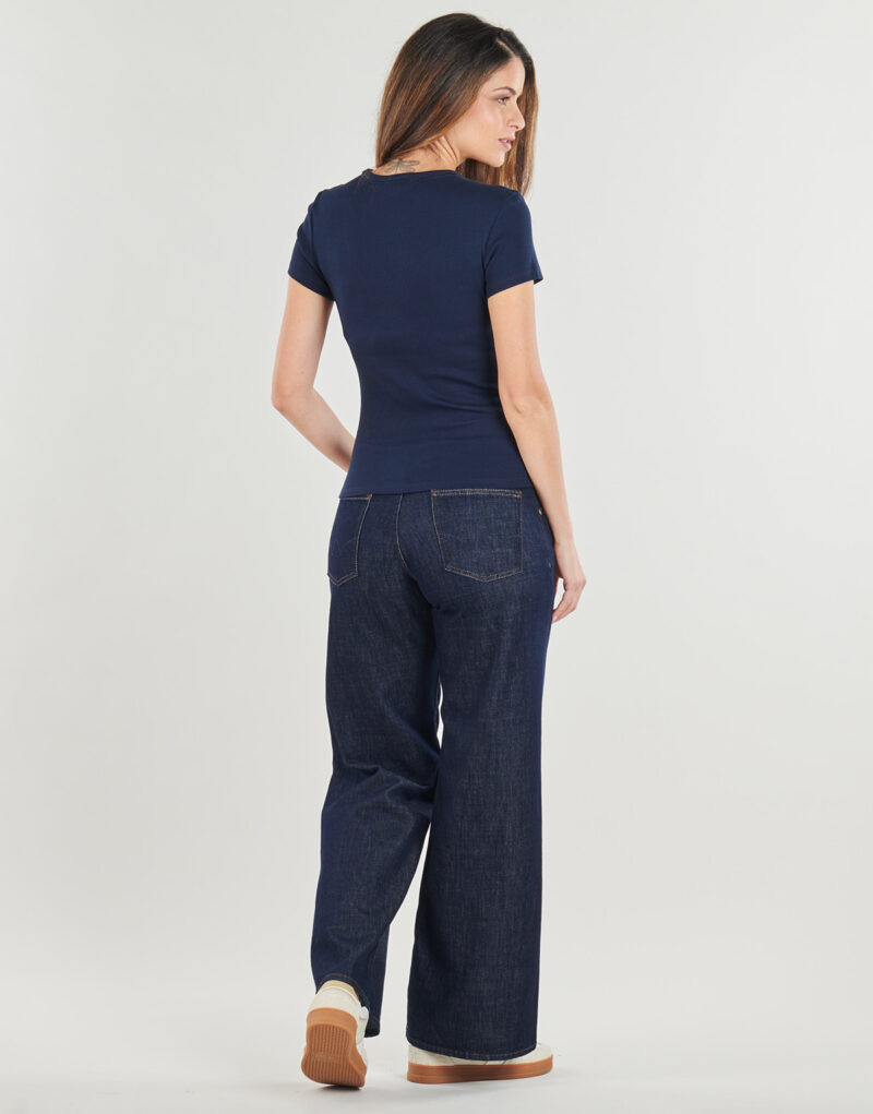T-shirt Tommy Jeans TJW SLIM ESSENTIAL RIB SS Marine T-shirt maniche corte Donna - 4