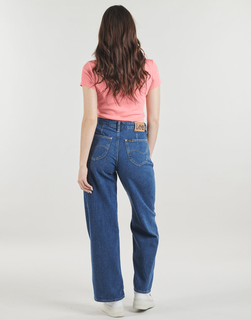 T-shirt Tommy Jeans TJW SLIM ESSENTIAL RIB V SS Rosa T-shirt maniche corte Donna - 4