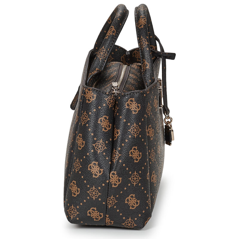 Donna Guess CARRIE LOGO GRLFRND SATCHEL Marrone Borsetta Donna - 3