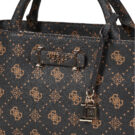 Donna Guess CARRIE LOGO GRLFRND SATCHEL Marrone Borsetta Donna - 4