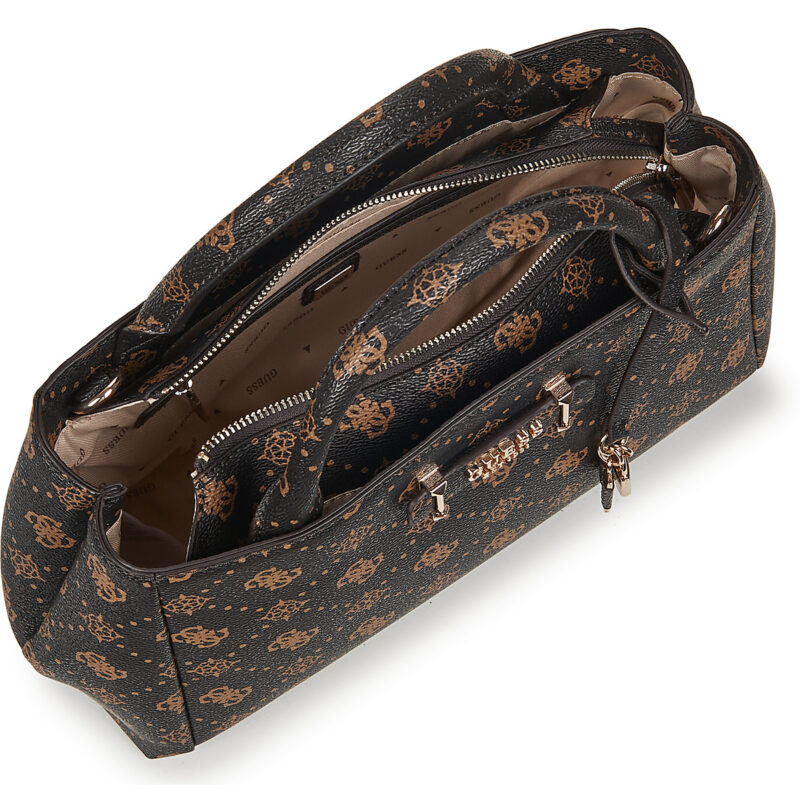 Donna Guess CARRIE LOGO GRLFRND SATCHEL Marrone Borsetta Donna - 5