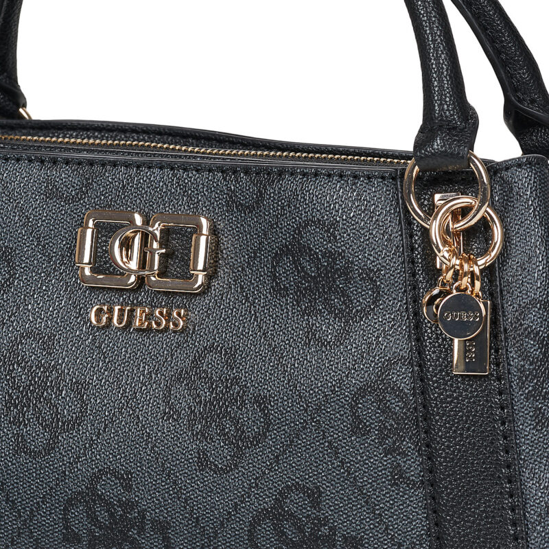 Donna Guess KARNILLA LOGO GFRIEND SATHEL Nero Borsetta Donna - 4