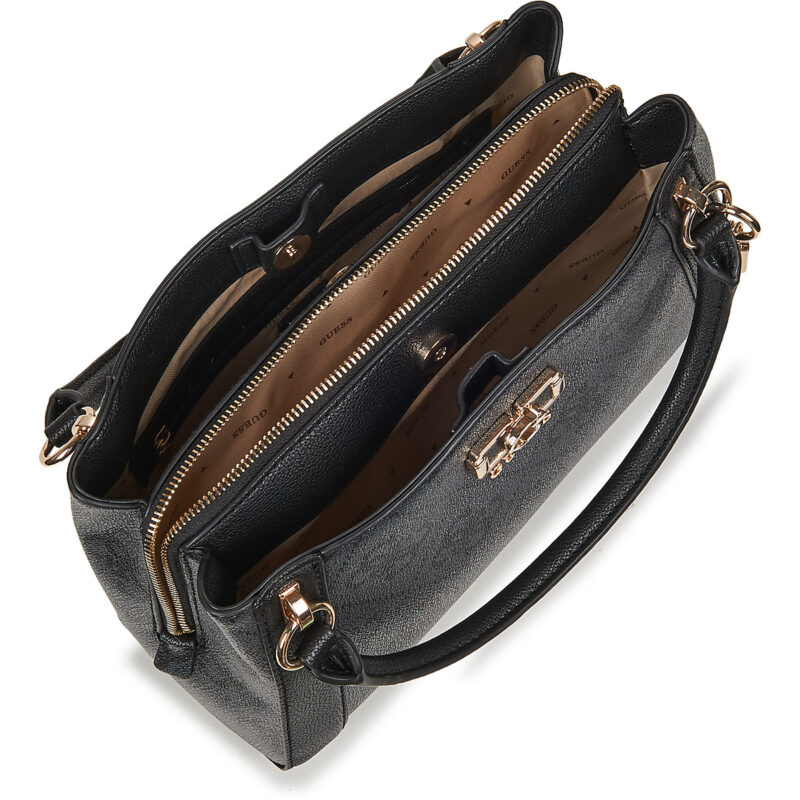 Donna Guess KARNILLA LOGO GFRIEND SATHEL Nero Borsetta Donna - 5