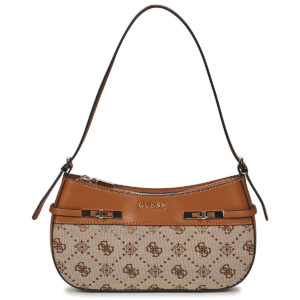 Guess MELINDA LOGO SHOULDER BAG Marrone Borse a spalla Donna