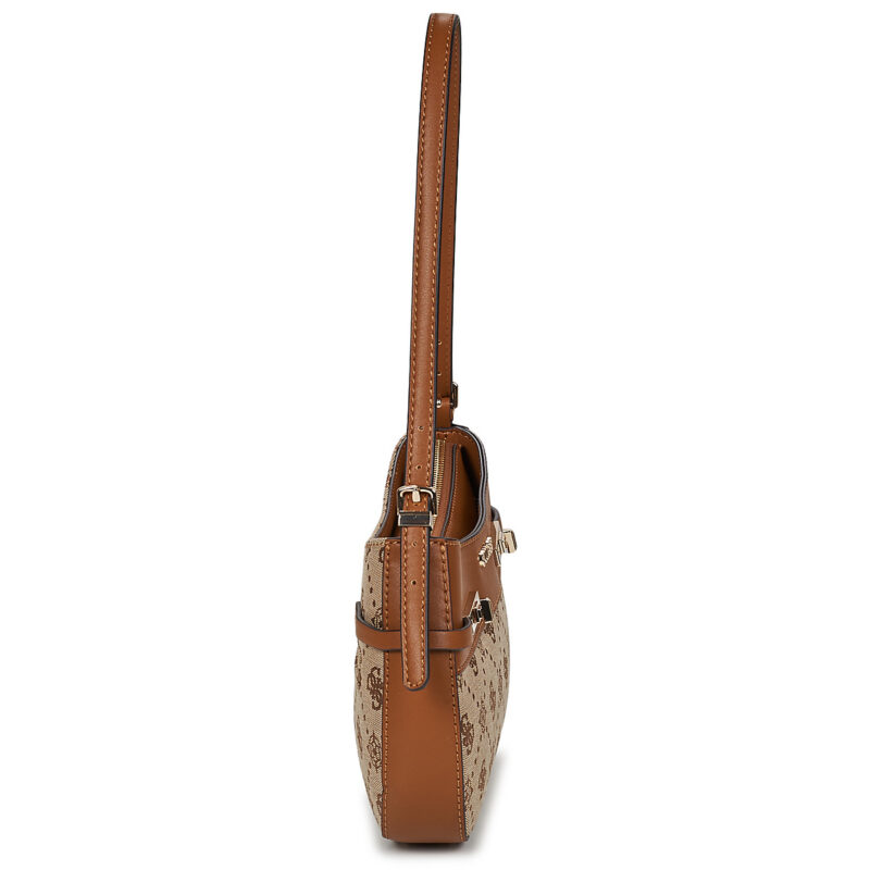 Guess MELINDA LOGO SHOULDER BAG Marrone Borse a spalla Donna - 3