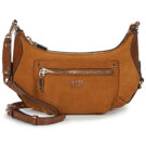 Guess MARSHA MINI CROSSBODY LEATHER Marrone Borse a spalla Donna - 1