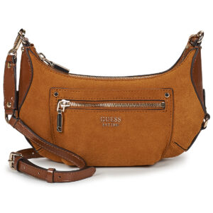 Guess MARSHA MINI CROSSBODY LEATHER Marrone Borse a spalla Donna