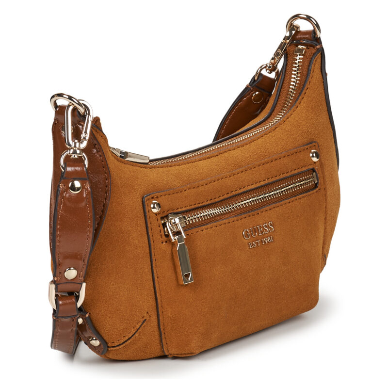 Guess MARSHA MINI CROSSBODY LEATHER Marrone Borse a spalla Donna - 2