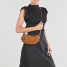 Guess MARSHA MINI CROSSBODY LEATHER Marrone Borse a spalla Donna - 6