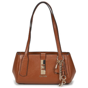 Guess BROOKE SHOULDER SATCHEL Marrone Borse a spalla Donna