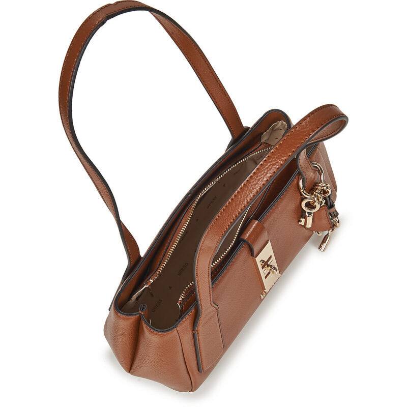 Guess BROOKE SHOULDER SATCHEL Marrone Borse a spalla Donna - 5