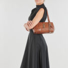 Guess BROOKE SHOULDER SATCHEL Marrone Borse a spalla Donna - 6
