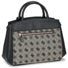 Donna Guess MELINDA LOGO TRI COMP SATCHEL Nero Borsetta Donna - 2