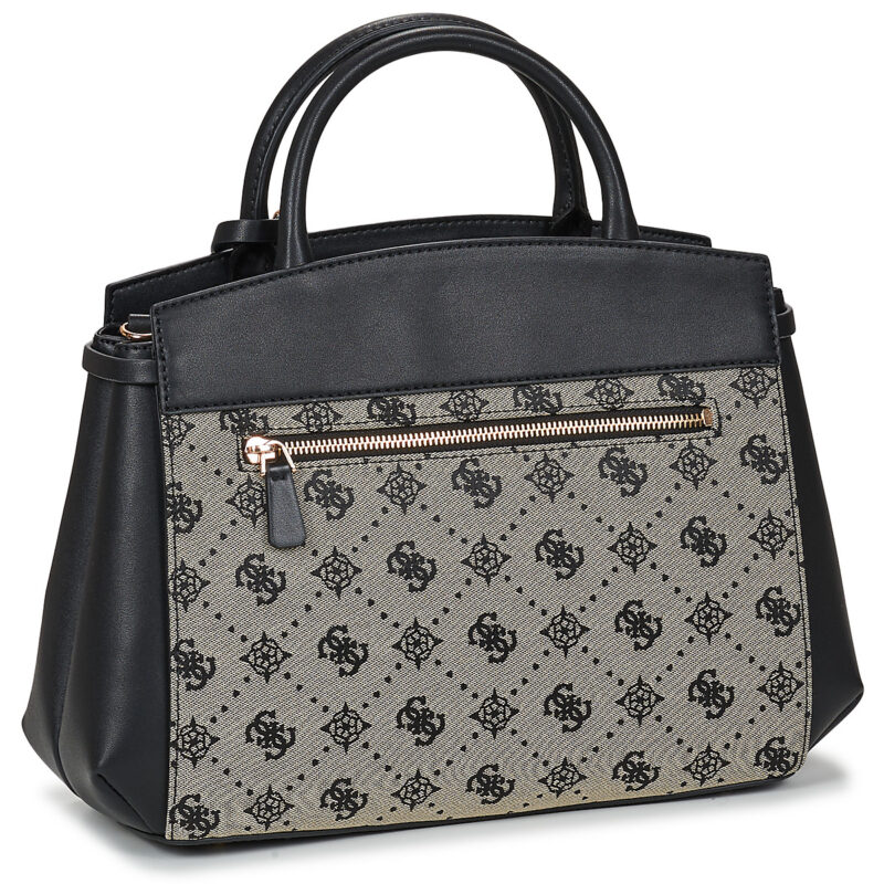 Donna Guess MELINDA LOGO TRI COMP SATCHEL Nero Borsetta Donna - 2
