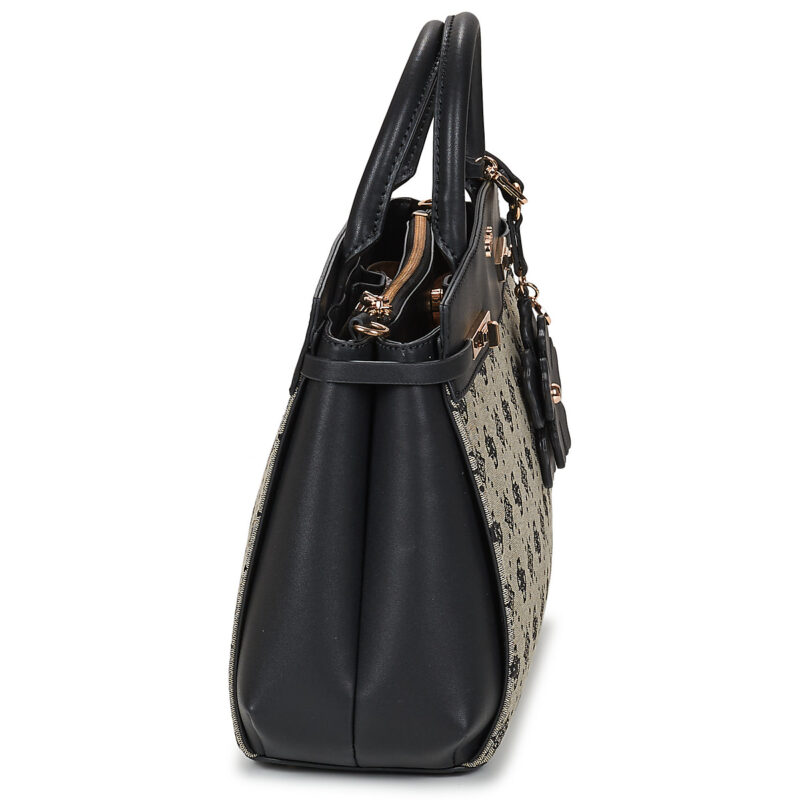 Donna Guess MELINDA LOGO TRI COMP SATCHEL Nero Borsetta Donna - 3