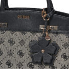 Donna Guess MELINDA LOGO TRI COMP SATCHEL Nero Borsetta Donna - 4