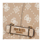 Guess CARRIE LOGO FLAP SHOULDER BAG Beige Borsa a tracolla Donna - 4