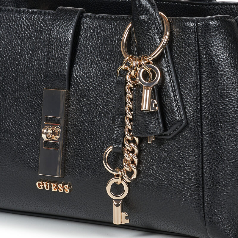 Donna Guess BROOKE HIGH SOCIETY SATCHEL Nero Borsetta Donna - 4