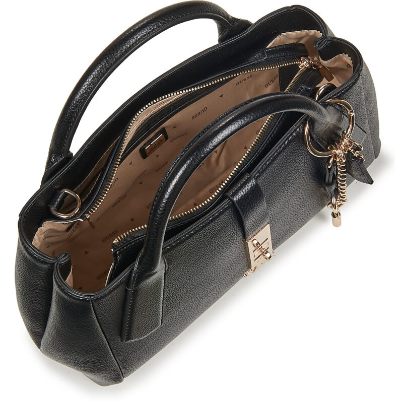 Donna Guess BROOKE HIGH SOCIETY SATCHEL Nero Borsetta Donna - 5