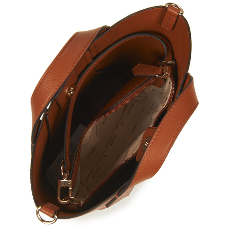 Frau Guess DARCY MINI TOTE Braun Borsetta Frau - 5