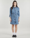 Abito corto Guess GJ LS DENIM SHIRT Blu Abiti corti Donna - 2