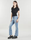 T-shirt Guess GJ SS HENLEY WAFFLE Nero T-shirt maniche corte Donna - 3