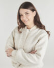 Giubbotto Guess PERINNE TWEED Beige - Giubbotti Donna - 5
