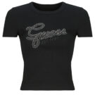 T-shirt Guess SS CN GUESS STUDS Nero - T-shirt maniche corte Donna - 1