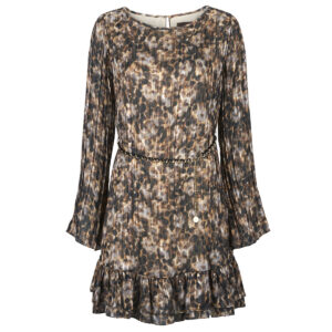 Abito corto  Guess  LS ILENIA PLEAT  Multicolore -  Abiti corti Donna