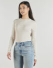 Bodysuit Guess LS TEODORA LOGO Beige Body Donna - 2