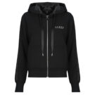 Felpe au cappuccio Guess NEW HOODED SCUBA SWEATSHIRT Nero Felpe con cappuccio Donna - 1