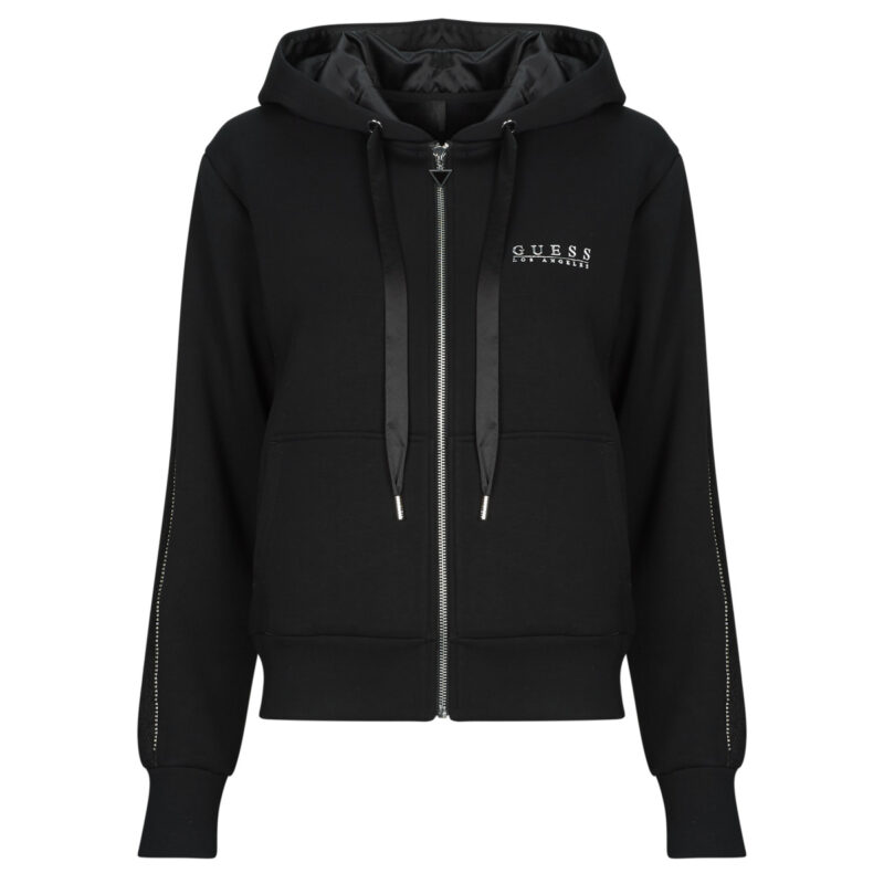 Felpe au cappuccio Guess NEW HOODED SCUBA SWEATSHIRT Nero Felpe con cappuccio Donna - 1