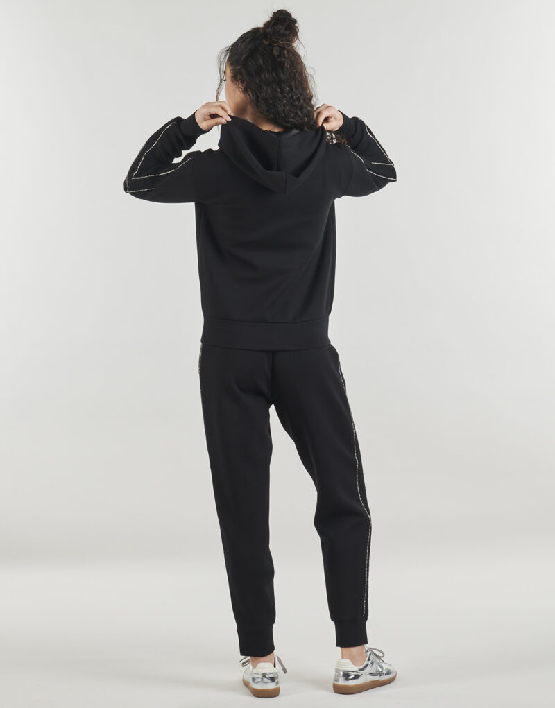 Felpe au cappuccio Guess NEW HOODED SCUBA SWEATSHIRT Nero Felpe con cappuccio Donna - 4