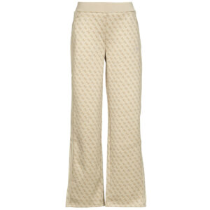 Pantaloni Sportivi  Guess  MAYA 4G WIDE LEG  Beige -   Pantaloni Sportivi Donna