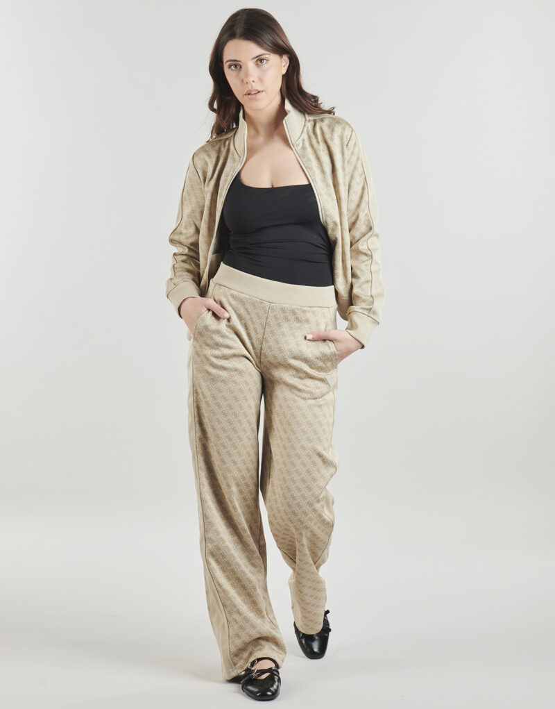 Pantaloni Sportivi Guess MAYA 4G WIDE LEG Beige Pantaloni Sportivi Donna - 2