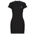 Abito corto Guess LAVINIA LS RIB Nero Abiti corti Donna - 1