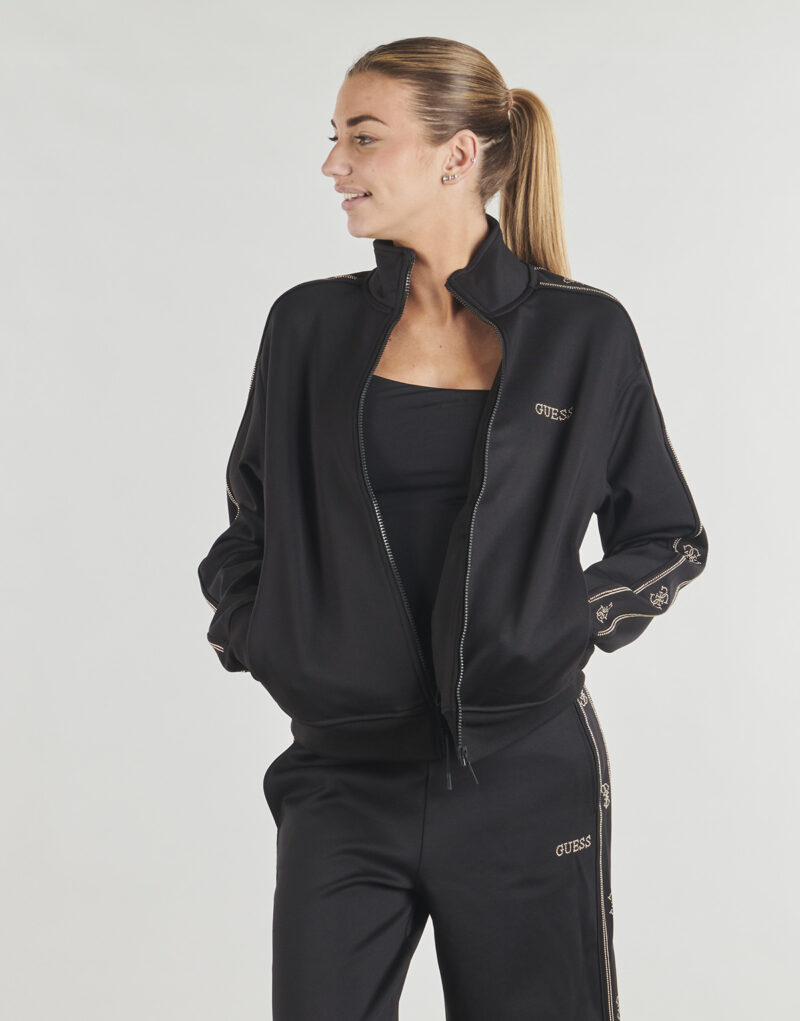 Giacca Sportiva Guess OCTAVIA HIGH NECK FULL-ZIP Nero Giacche Sportive Donna - 2