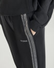Pantaloni Sportivi Guess BERTHE CUFFED Nero Pantaloni Sportivi Donna - 5