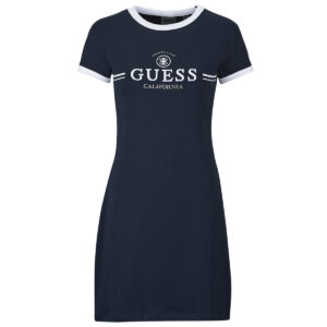 Abito corto  Guess  MILA SS SHORT DRESS  Marine -  Abiti corti Donna
