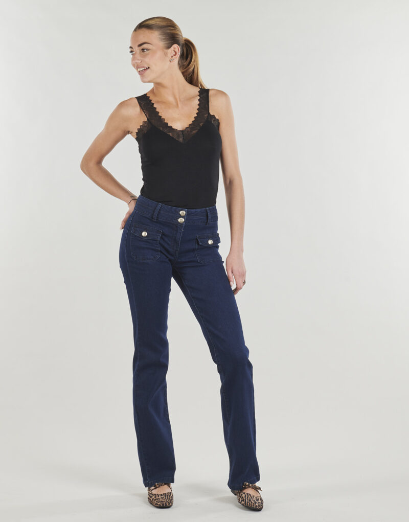 Bootcut jeans Morgan POLEN1 Blue Bootcut Jeans Women - 2
