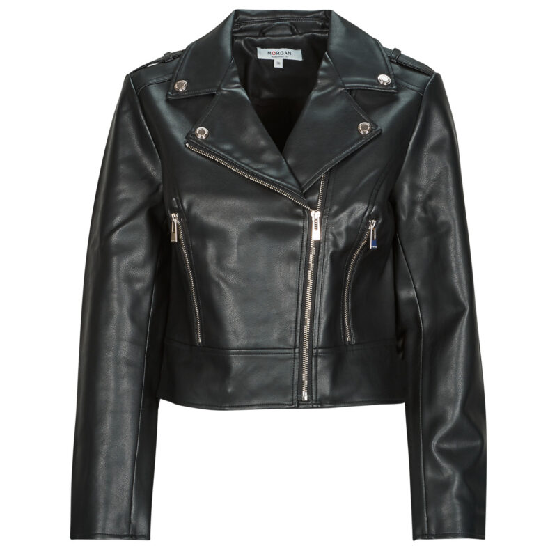 Leather jacketelle Morgan GZOOM Black Jackets in pelle Donna - 1