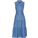 Vestir Morgan Vestidos largos azules para mujer RNAUTICA - 1