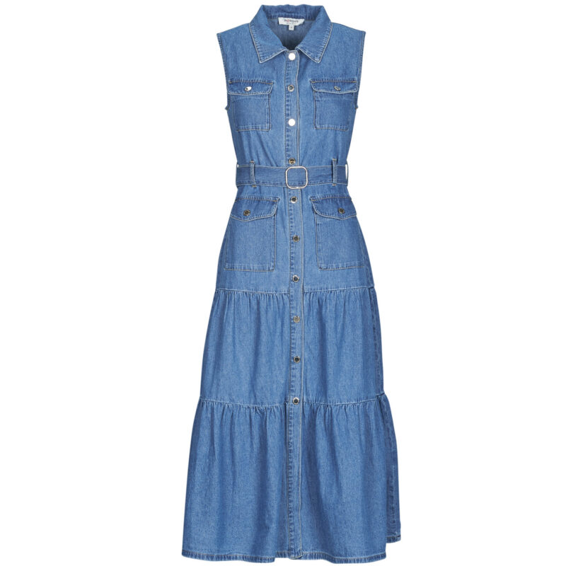 Vestir Morgan Vestidos largos azules para mujer RNAUTICA - 1
