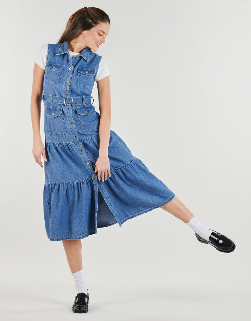 Vestir Morgan Vestidos largos azules para mujer RNAUTICA - 2