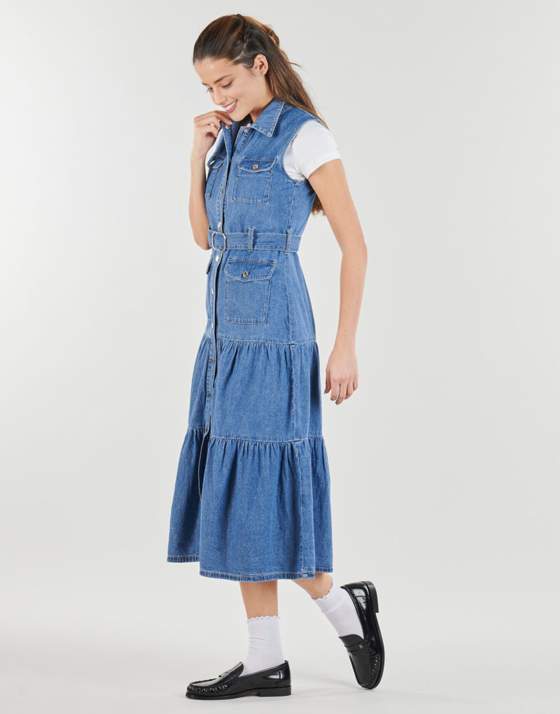 Vestir Morgan Vestidos largos azules para mujer RNAUTICA - 3