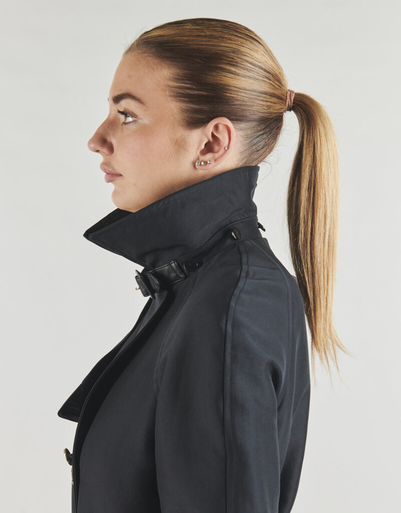 zanja Morgan Gabardina negra GALON para mujer - 5