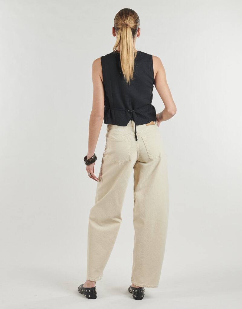Jeans Mom JJXX JXFUJI BARREL MW COLOR Beige Jeans Mom Donna - 4