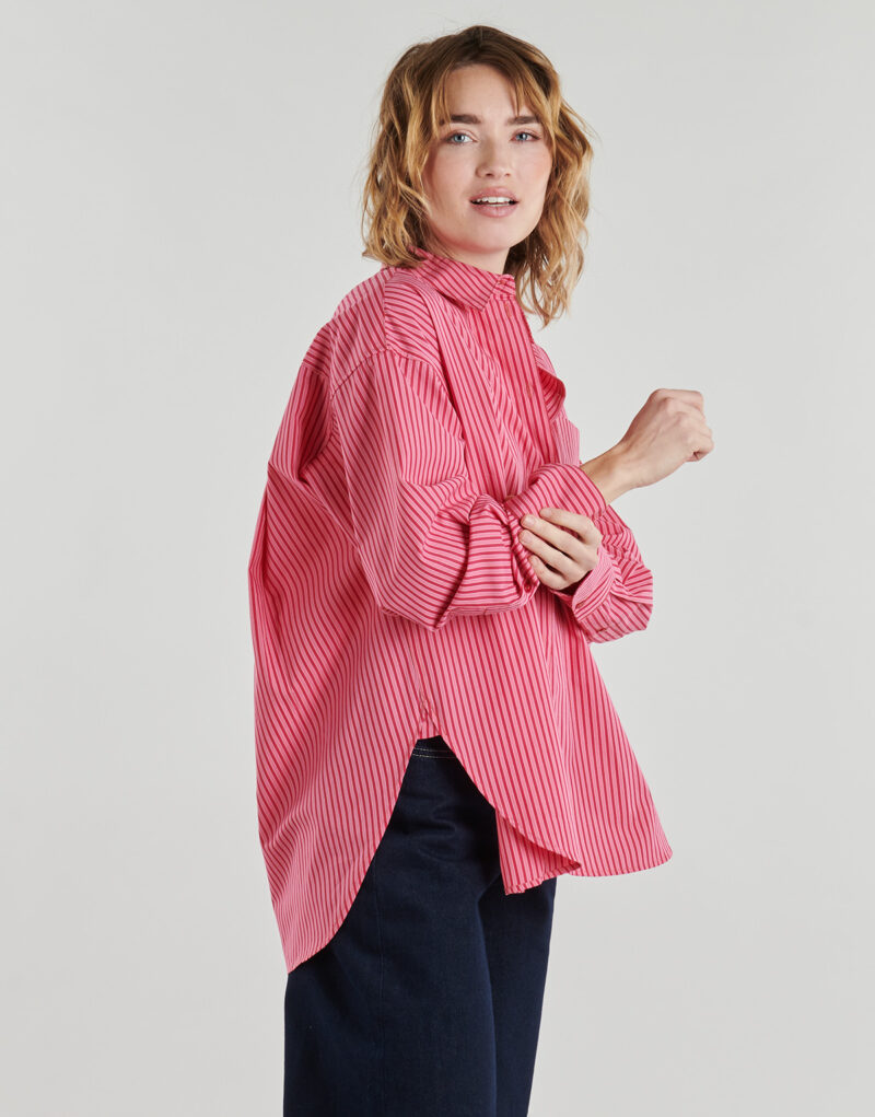 Camicia JJXX JXJAMIE LS RELAXED POPLIN Rosa Camicie Donna - 3